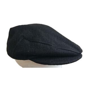 Classic Black Men's Flat Cap